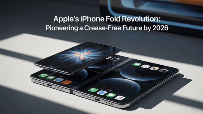 Apple’s iPhone Fold Revolution: Pioneering a Crease-Free Future by 2026 Apple’s iPhone Fold Revolution: Pioneering a Crease-Free Future by 2026