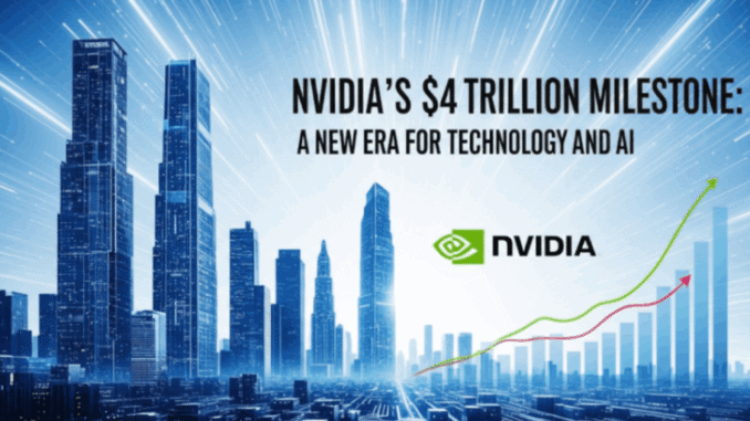 NVIDIA’s $4 Trillion Milestone: A New Era for Technology and AI NVIDIA’s $4 Trillion Milestone: A New Era for Technology and AI