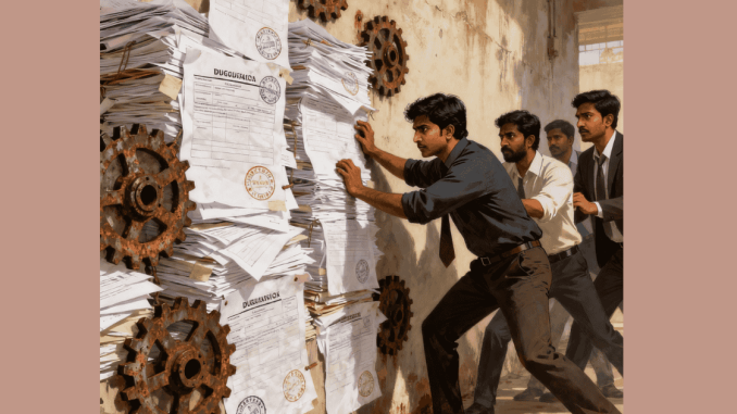 Red Tape Reckoning: How Bureaucratic Hurdles Are Still Stifling India's Startup Momentum in 2025 Red Tape Reckoning: How Bureaucratic Hurdles Are Still Stifling India's Startup Momentum in 2025