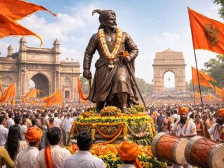 People pay tribute on Chhatrapati Shivaji Maharaj Jayanti at memorials across Maharashtra and New Delhi