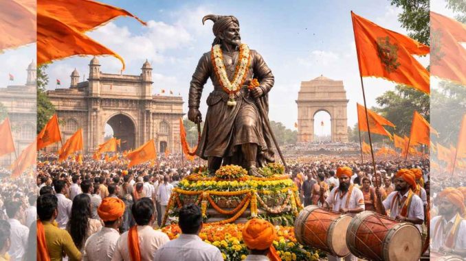 People pay tribute on Chhatrapati Shivaji Maharaj Jayanti at memorials across Maharashtra and New Delhi