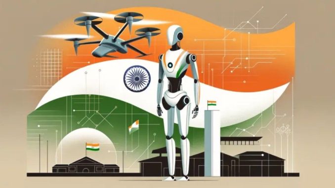 Simple illustration showing India and the GCC connected through abstract pathways, representing startup expansion and cross-border operations.